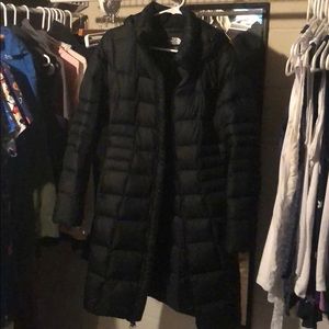 Long north face parka